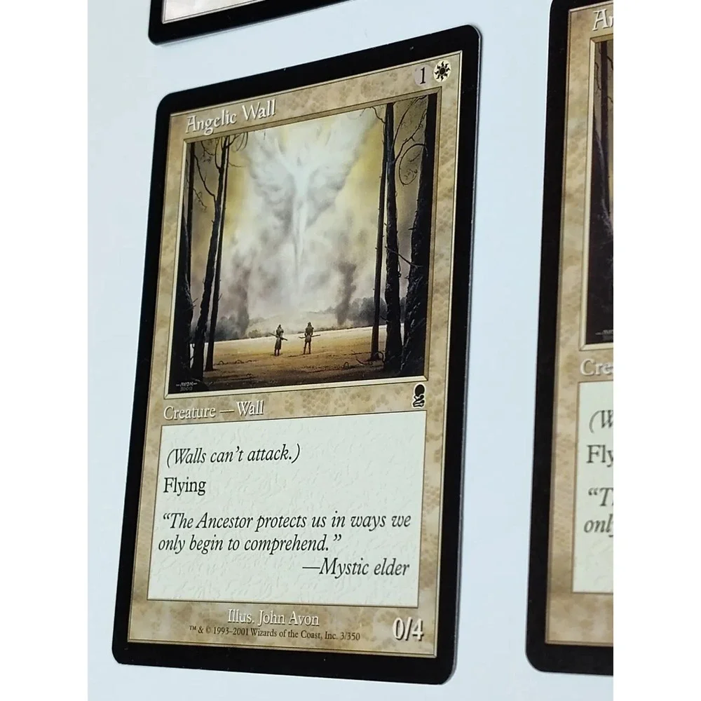 MTG ANGELIC WALL Odyssey 2001 Set-4 +1 FOIL 4 Non-foil Magic SEE BG.5MAA2022.26